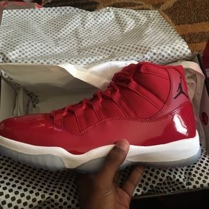 Red Jordan 11’s